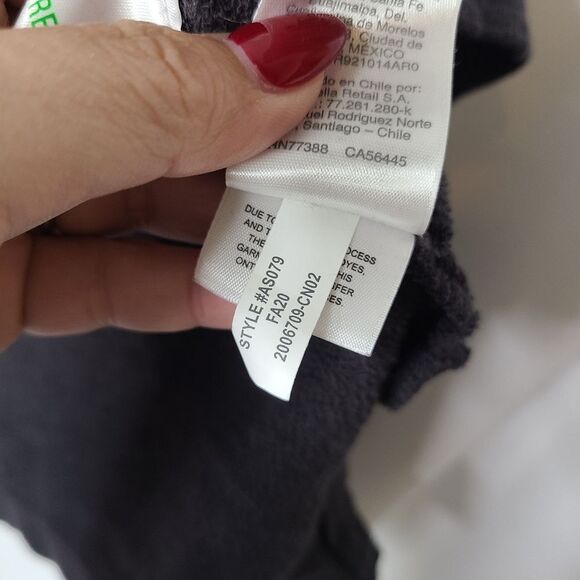 J.Crew Gray Vintage Fleece Cotton Terry Turtleneck AS079 Sz‎ M - Picture 5 of 6